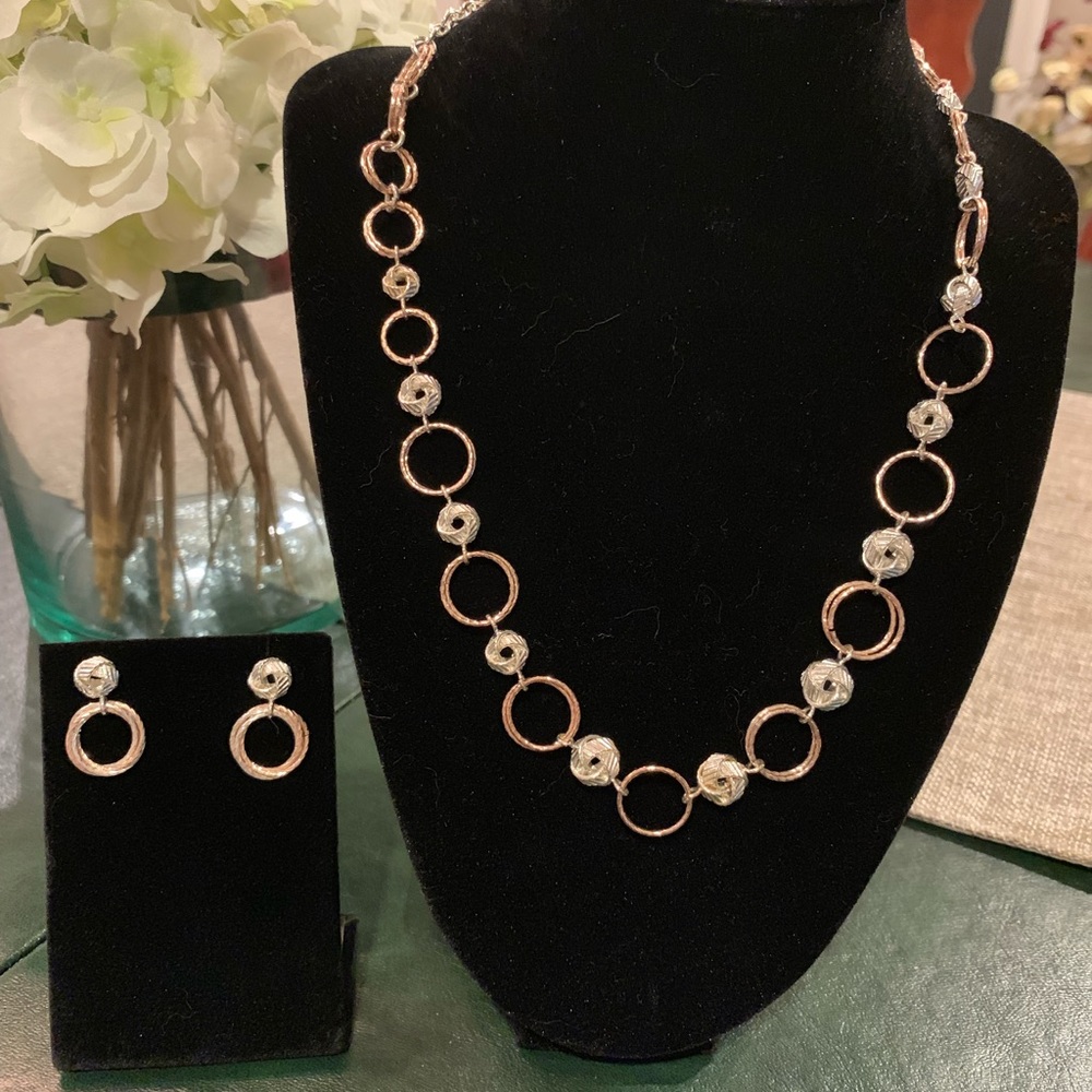 Necklace and matching earrings